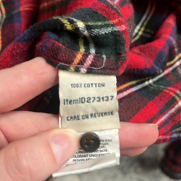 LL Bean Relaxed fit Flannel, size XS - Picture 5 of 6